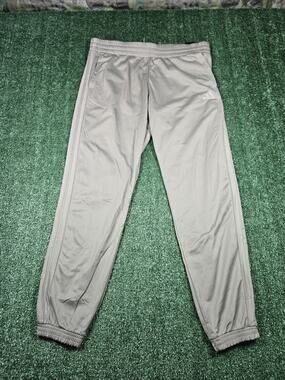 Adidas Women's 3-Stripes Tricot Jogger Pants Silver Pebble Size XL NWT